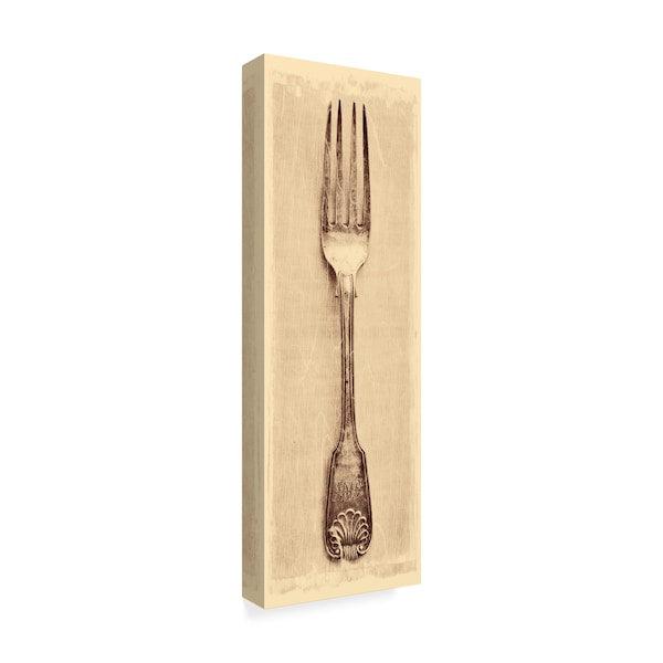 Tom Quartermaine 'Antique Fork' Canvas Art,16x47